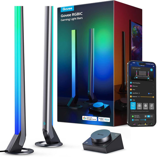 “RGBIC Gaming Light Bars Smart LED Lights WiFi App Control for PC Setup”