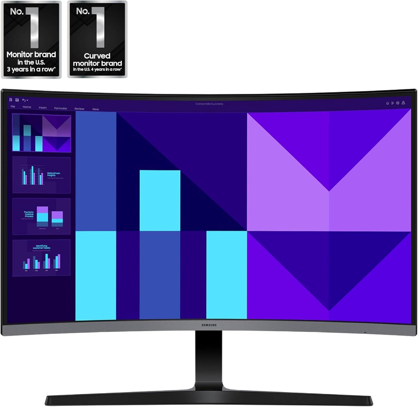 Samsung Visit the Samsung Store Samsung 32-inch S3 (S39GD) FHD 100Hz Curved Monitor, Game Mode, Eye Saver Mode, Multiple Connectivity with HDMI Port, Built-in Speakers, LS32D39DGANXZA, 2025
