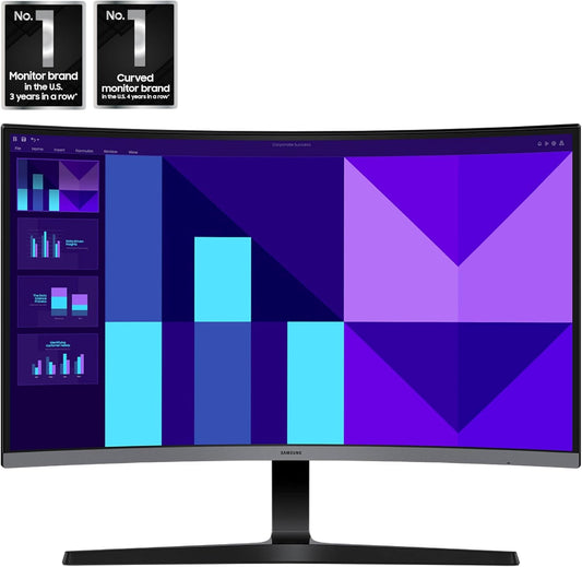 Samsung Visit the Samsung Store Samsung 32-inch S3 (S39GD) FHD 100Hz Curved Monitor, Game Mode, Eye Saver Mode, Multiple Connectivity with HDMI Port, Built-in Speakers, LS32D39DGANXZA, 2025