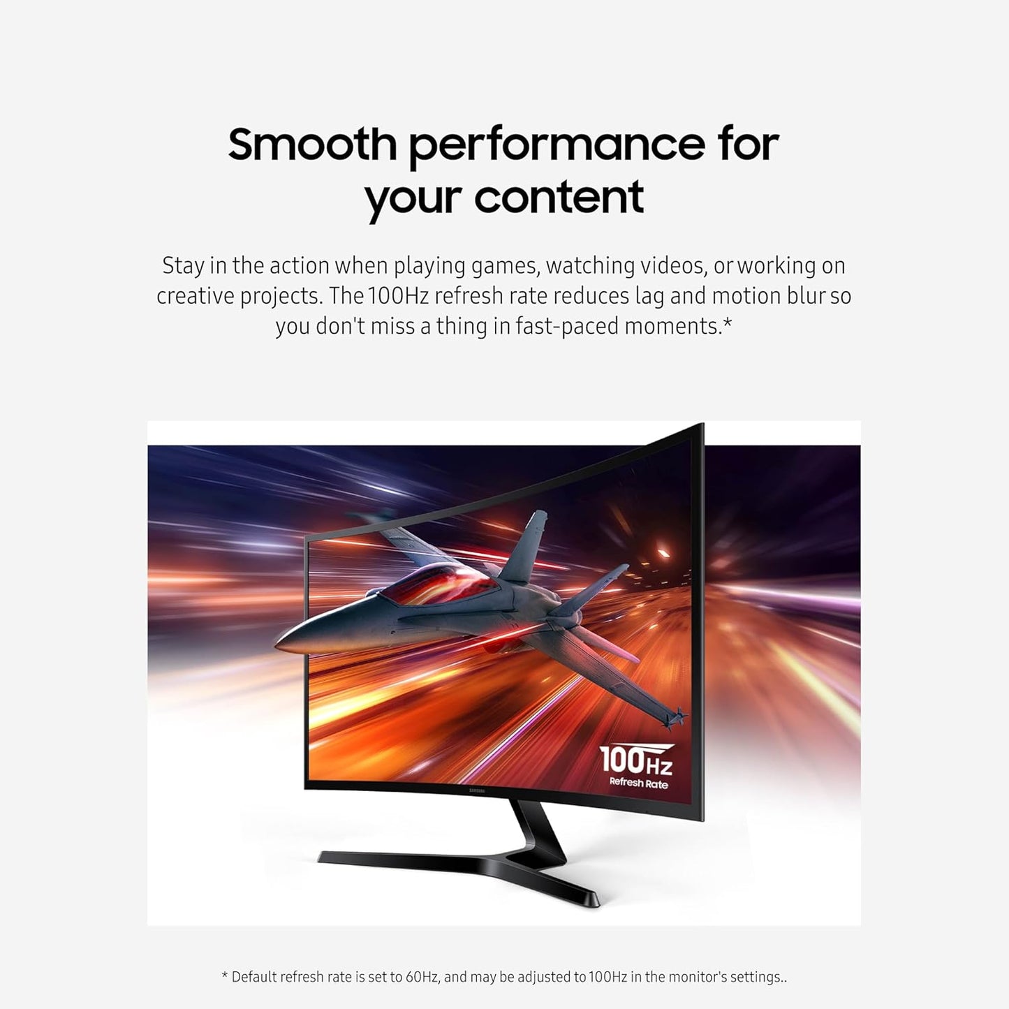 Samsung Visit the Samsung Store Samsung 27" Essential S3 (S36GD) Series FHD 1800R Curved Computer Monitor, 100Hz, Game Mode, Advanced Eye Comfort, HDMI and D-sub Ports, LS27D366GANXZA, 2024