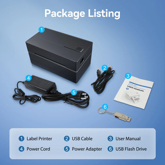 Bluetooth Thermal Label Printer — No Ink Required